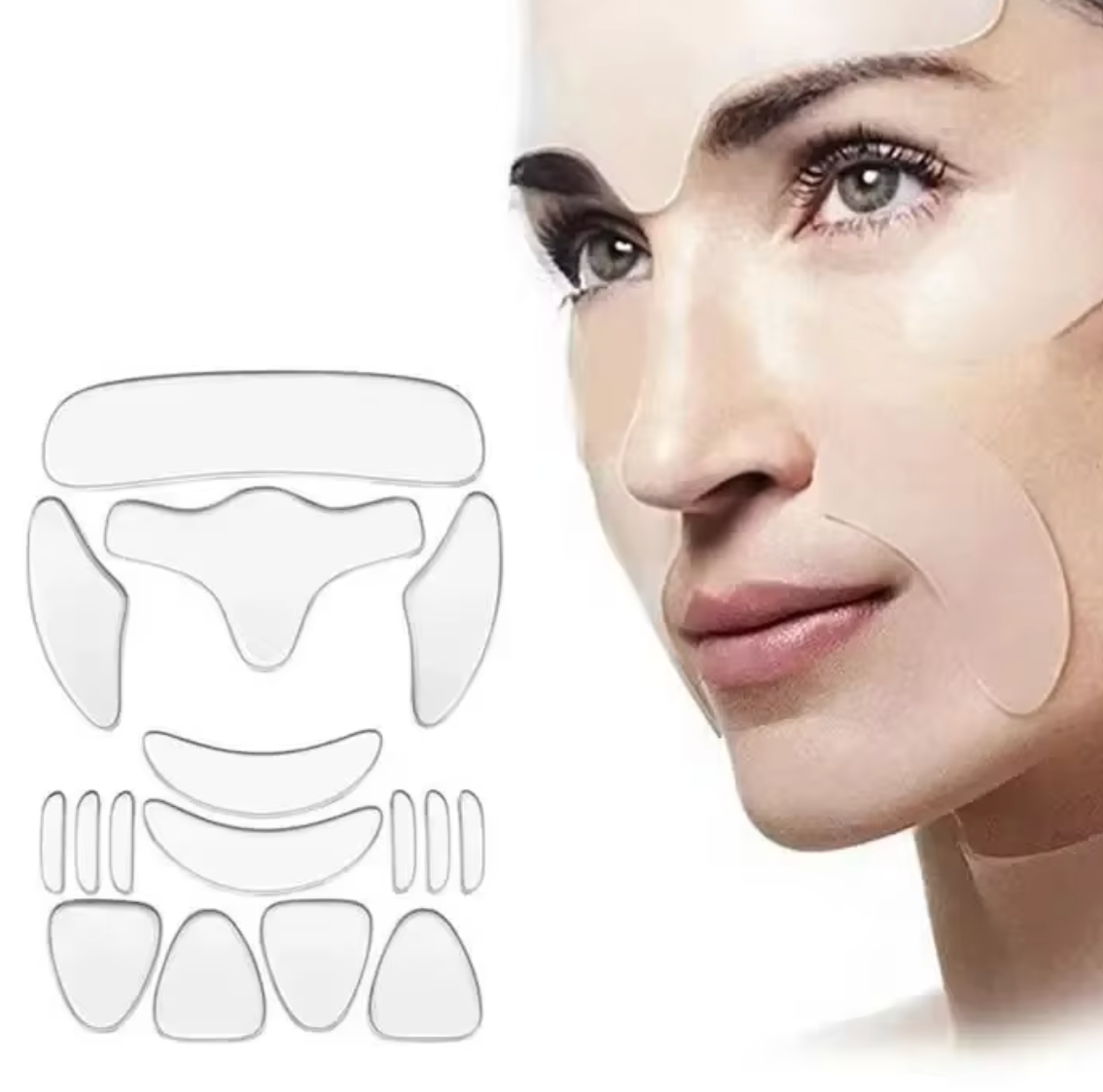 16Pcs Silicone Face & Eye Lifting Pads